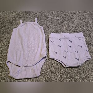 Kate Quinn Lavender Pointelle Set